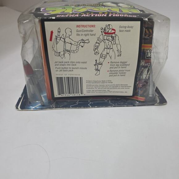 Mcfarlane Toys Spawn Pilot Spawn Black W/ Jet Pack W Missile Action Figure Read - Picture 4 of 4